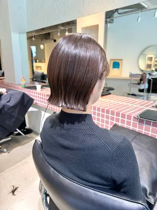 ショート カラー 髪質改善マスター 長尾勇弥/梅田中津のヘアスタイル