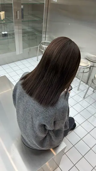 セミロング カラー 藤平海音/fifth PARKのヘアスタイル