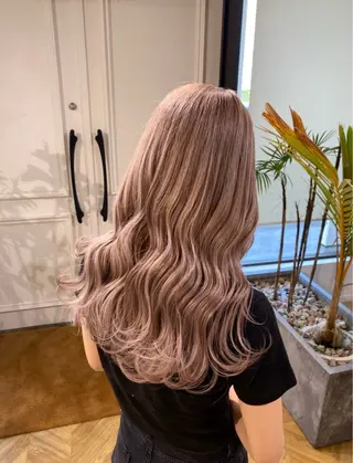 ロング カラー yate'/ Wカラー/小出捷也のヘアスタイル