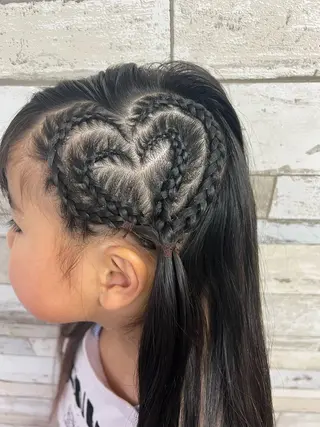 ロング キッズ B-W ⭐️REIKOのヘアスタイル