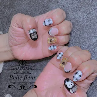 ショート ネイル Belle fleurのネイルデザイン