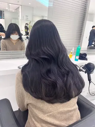 セミロング カラー ヘアアレンジ 🫧原宿艶ワンカラー /ダブルカラー🫧のヘアスタイル