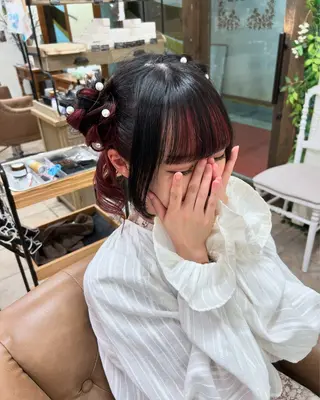 ヘアアレンジ ヘアメイクドールズ所属・dolls Ririkaのヘアスタイル