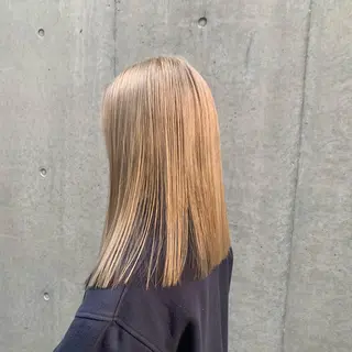 セミロング 柳川沙羅 🌿透明感カラーのヘアスタイル