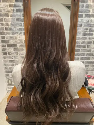 ロング カラー 顔周りカット/透明感 カラー/rioのヘアスタイル