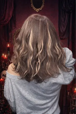 セミロング ショーヤ/ブリーチ /エクステのヘアスタイル