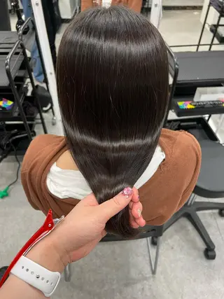 セミロング カラー ヘアアレンジ 韓流トレンドヘア 🎀RINAKO🎀のヘアスタイル