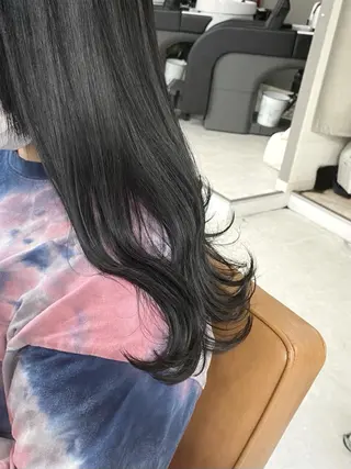 セミロング カラー ヘアアレンジ 🌷FUKA🌷 まろやかハイトーンのヘアスタイル