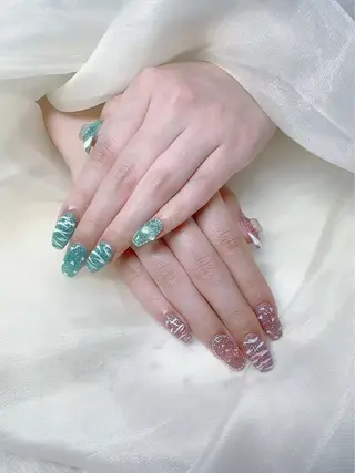 ネイル ラベンダー💖日暮里 ルル💖ネイルのネイルデザイン