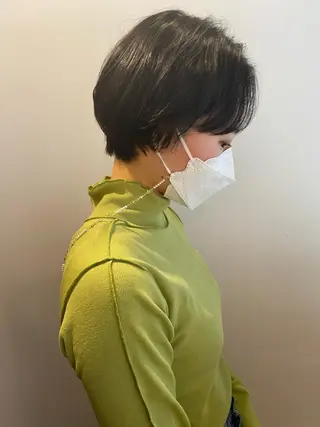 ショート パーマ パーマ、髪質改善 菊地美月のヘアスタイル