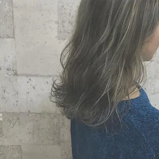 ミディアム カラー インナーカラー/天神 ブリーチ/吉田のヘアスタイル