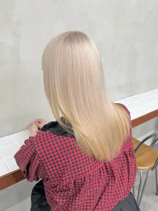 ロング カラー nico TOKYO 渋谷所属・ブリーチ ハイトーン 特化🌈フジタハルキのヘアスタイル