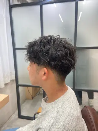 ショート パーマ 藤永 紗由香のヘアスタイル