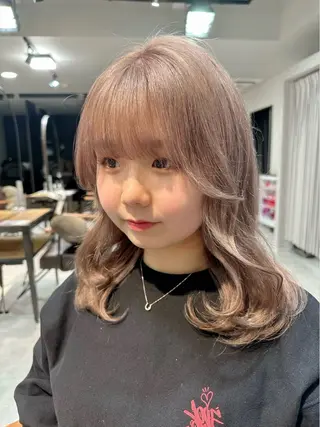 セミロング カラー LICO HAIR＆RELAXATION 名駅店所属・メンズ特化美容師/ パーマ/波巻き/陸翔のヘアスタイル