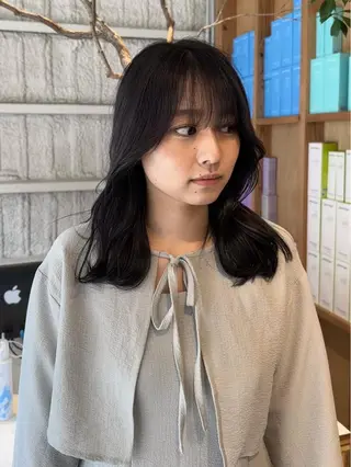 ミディアム 韓国ヘア/ワンホン ちひろのヘアスタイル