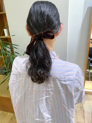 ミディアム 大橋 芽衣のヘアスタイル