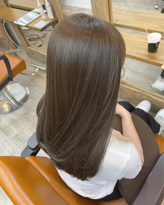 ロング カラー 広島/ヘアセット /ベージュ/わかなのヘアスタイル