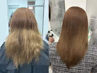 セミロング LOMKH所属・シールエクステ/ レイヤー/タツヤのヘアスタイル