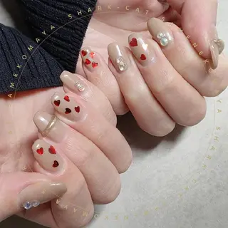 ネイル サメ猫 マーヤのネイルデザイン