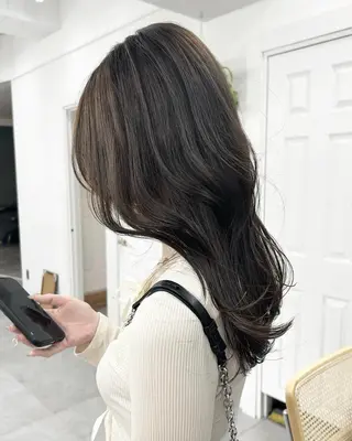 ロング カラー レイヤーボブ/ 艶カラー/サナ🌼のヘアスタイル