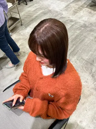 ミディアム カラー HERMITAGE YUDUKIのヘアスタイル