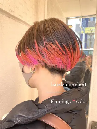 カラー 嶋村夏実🌼レイヤー 🌸白髪ぼかしのヘアスタイル