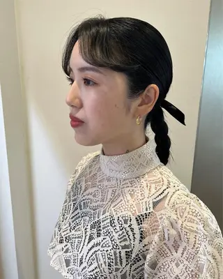 セミロング ヘアアレンジ サソウ ユリエ🥥のヘアスタイル
