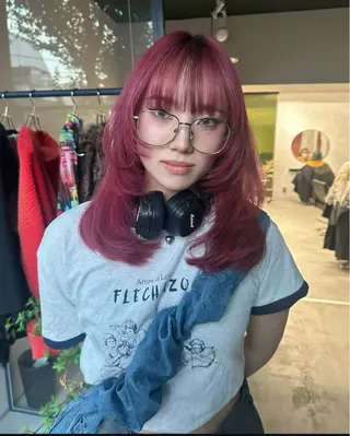 ミディアム カラー ナチュラル・ハイトー ン🏆HINOKIのヘアスタイル