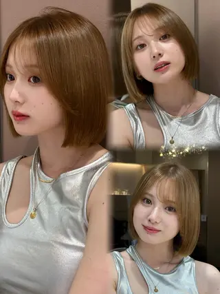 ミディアム ロンドガーネット /髪質改善/レイヤーのヘアスタイル