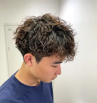 ショート パーマ メンズ 【メンズ特化】 池田大成✂︎のヘアスタイル
