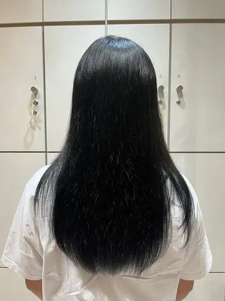 ロング カラー らいむ/ レイヤー/パーマのヘアスタイル