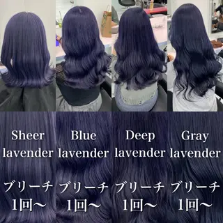 ロング カラー ヘアアレンジ レイヤー×透明感カラ ーHAYATOのヘアスタイル