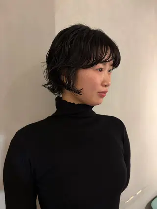 ショート パーマ/ボブ,ロング ヤマシタミウ🌀のヘアスタイル