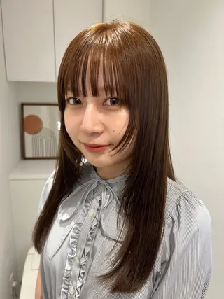 ロング 透明感カラー/cut モデル募集🪡ハルカのヘアスタイル