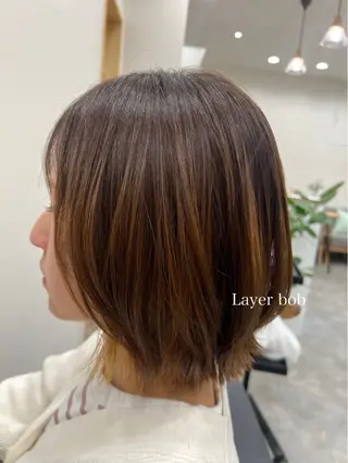 ミディアム 疋田 伽菜子のヘアスタイル