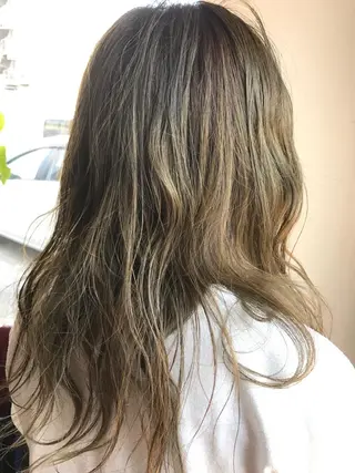 セミロング カラー ハイライト/髪質改善 ans/黒木 和大のヘアスタイル