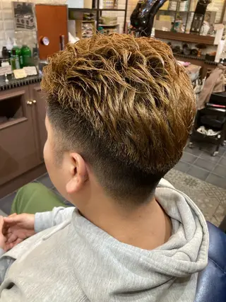 ショート メンズ ルピナス中田店長 山口大地のヘアスタイル