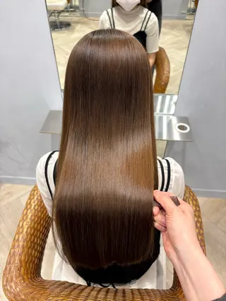 ロング 菊池 諒平のヘアスタイル