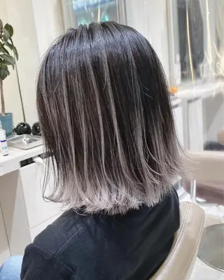 ミディアム カラー 山崎俊輔/髪質改善 /バレイヤージュのヘアスタイル