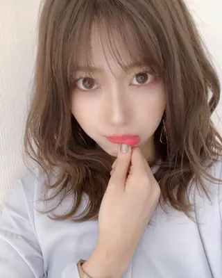 ミディアム カラー パーマ 高橋 昭雄のヘアスタイル