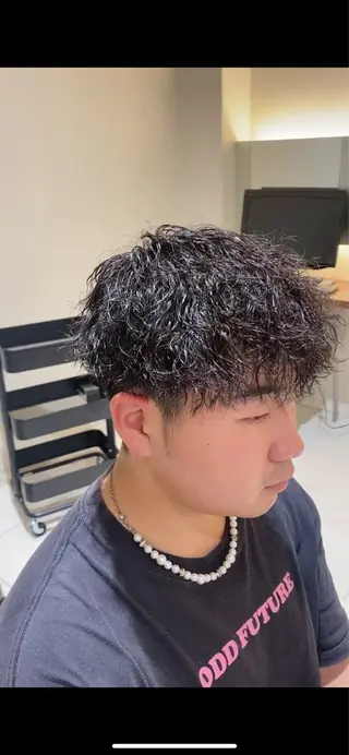 パーマ メンズ メンズパーマ特化 福岡正真のヘアスタイル