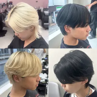 メンズ ニュアンス/フェザー /ウルフ/伶馬のヘアスタイル