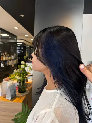 ロング ダブルカラーベージュ カラー/tuburaのヘアスタイル