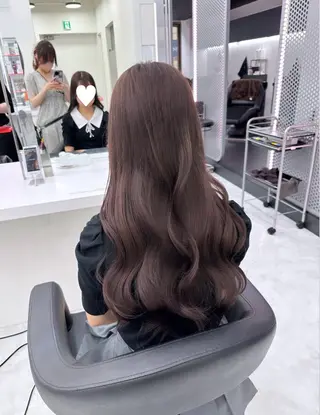 ロング カラー パーマ ヘアアレンジ メンズ キッズ ♥️韓国ヘア レイヤー♥️ゆりのヘアスタイル