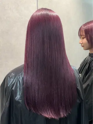 ロング カラー Rino/ハイトーン /ミルクティーカラーのヘアスタイル