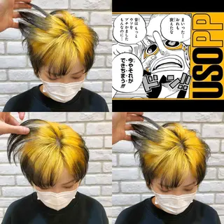 ショート カラー 推しカラー✨ オタク美容師ユウカのヘアスタイル