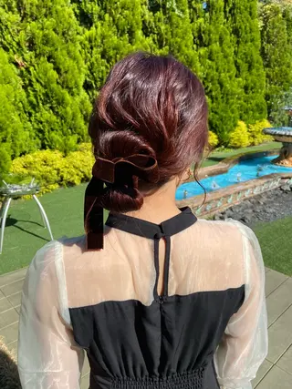 ヘアアレンジ 🌟アレンジが似合う カラー🌟Rumiのヘアスタイル