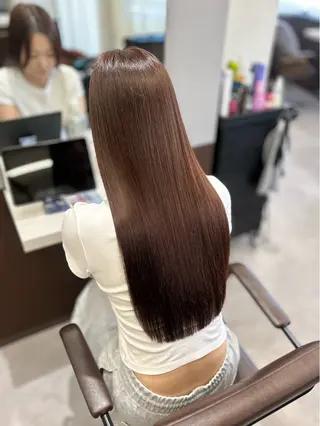 ロング カラー 韓国×髪質改善カラー 💎hinaのヘアスタイル