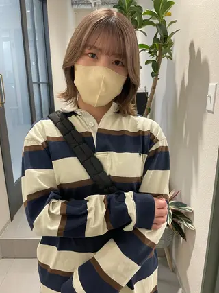 ミディアム 🌸インナーカラー 🌸藤井春華のヘアスタイル