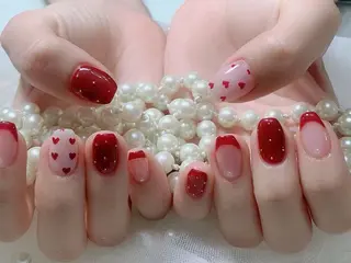 ネイル ネイルサロンAiri 長さ出し·シンプルのネイルデザイン